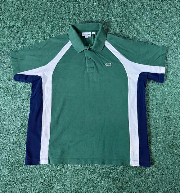 Lacoste Other - Lacoste Men's Relaxed Fit Petit Piqué Colorblock Polo Shirt, Green/White/Navy